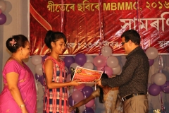 Pratyashi Kalita won 2nd prize in the Singing Competition of Senior Group, 2016