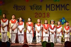 Girls performing Group Song, 2018